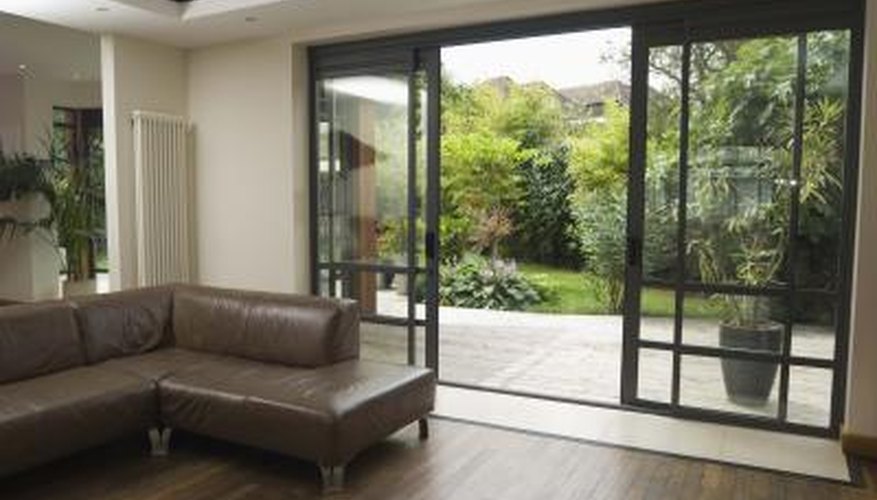 Sliding glass is aesthetically pleasing but doesn't offer much security.