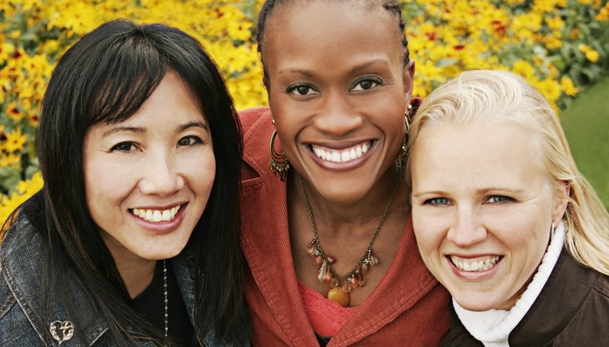 A diverse group of women.
