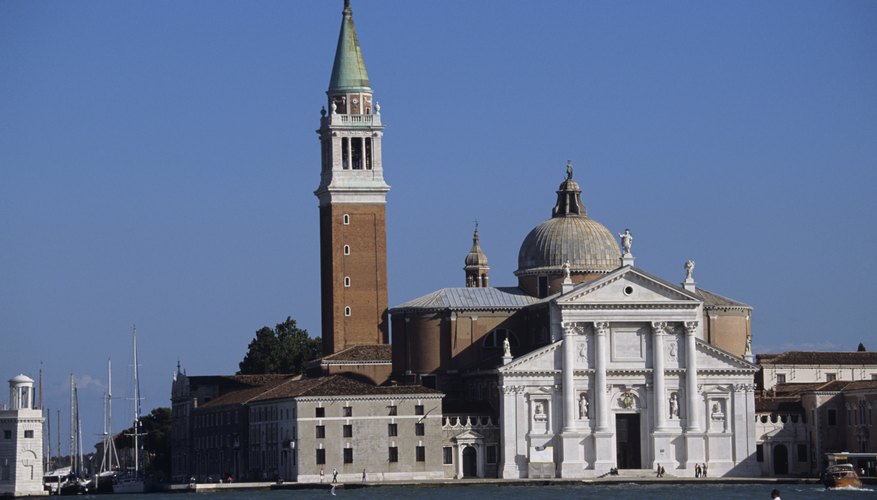 Andrea Palladio's design for the San Giorgio Maggiore Church in Venice demonstrates the classical Greek and Roman influence on Renaissance architecture.
