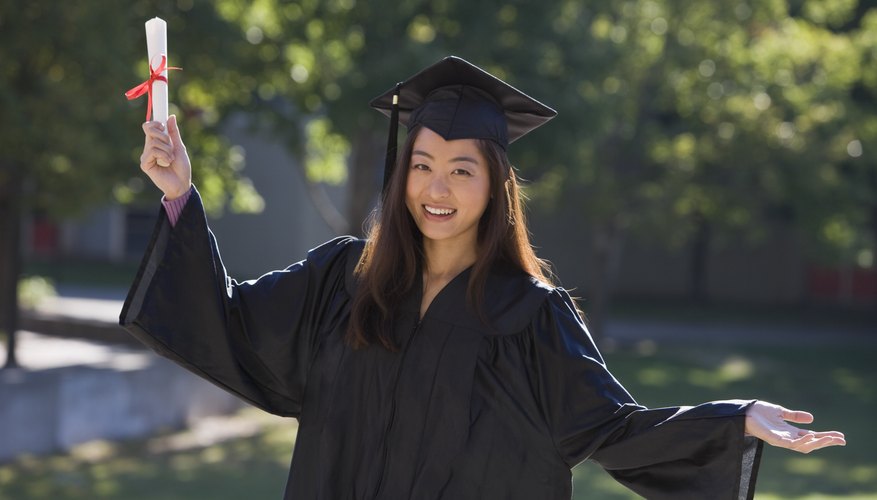 Graduate holding degree
