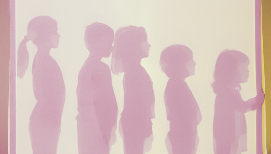 Child at different heights