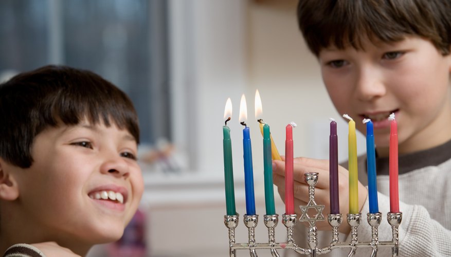 The Menorah is a common Jewish symbol.