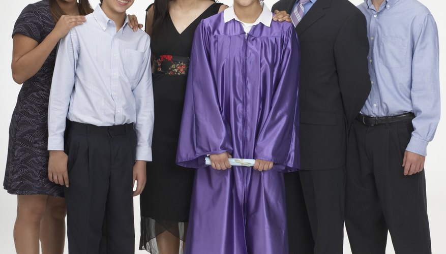 Graduation is a family celebration.