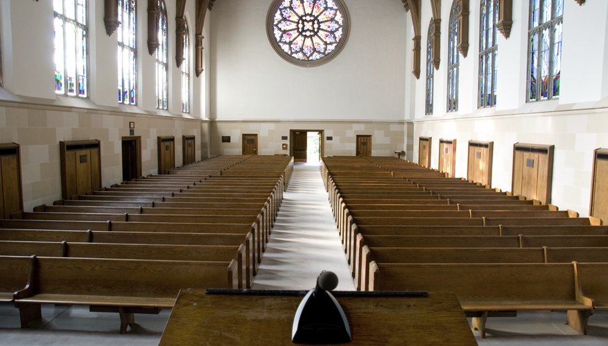 Interior of church