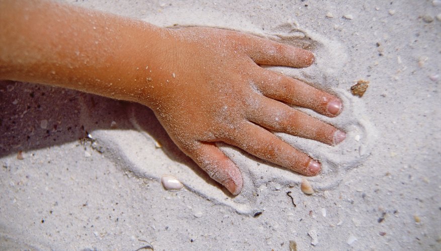 Feeling and describing natural materials can help kids learn about texture.