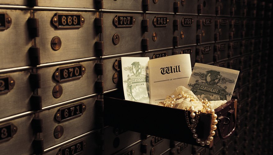 Safe deposit boxes are a secure way to store valuables.