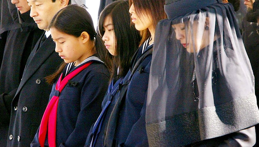 Most Japanese funerals are conducted as Buddhist ceremonies.