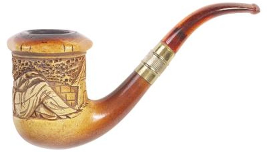 Real meerschaum pipes become darker with age.