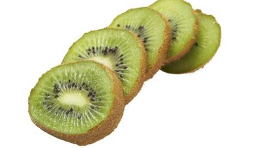 You can determine kiwi freshness by the outer appearance of the fruit.