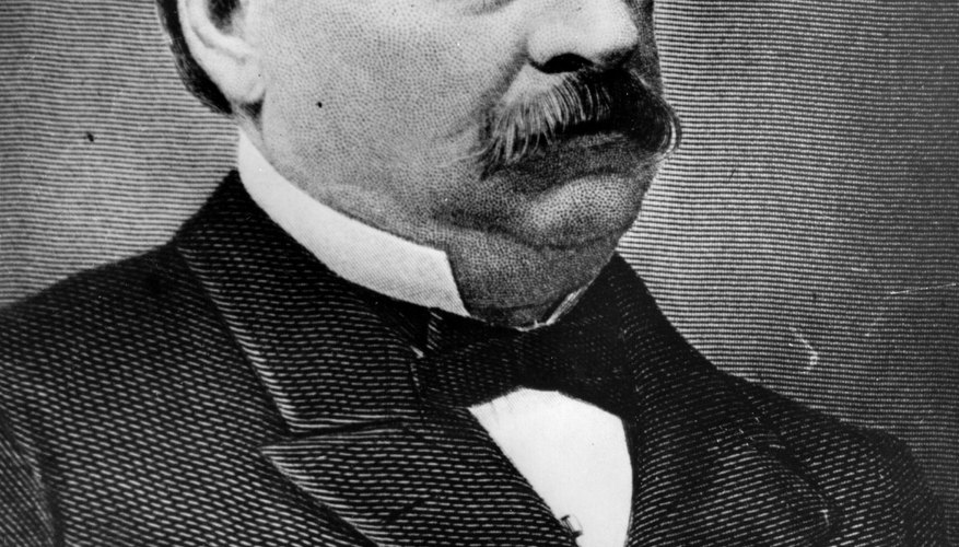 Portrait of Grover Cleveland.