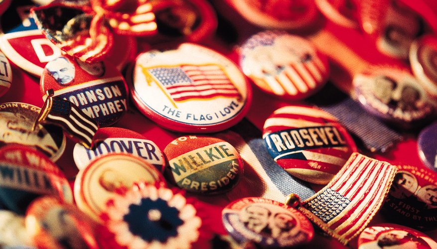 Campaign buttons have been an important part of American politics since the election of 1896.