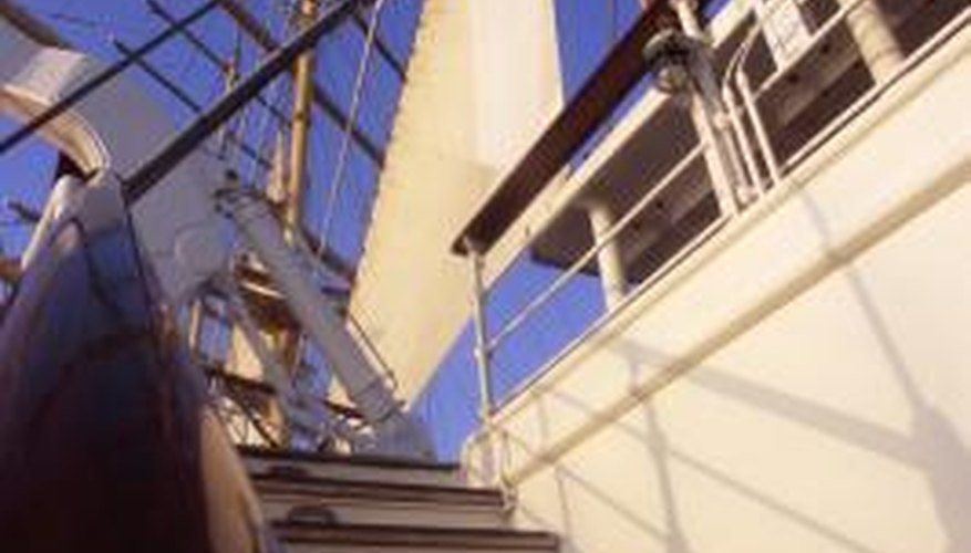 Ship's ladders were originally used on naval vessels, due to space constraints.