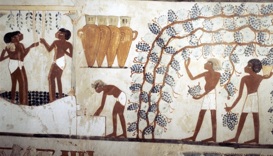 Beer and wine were stored in large jugs.