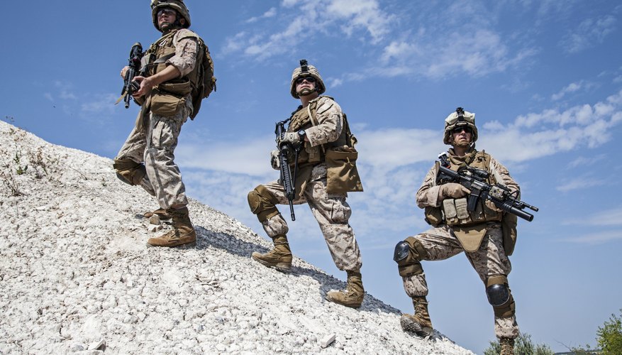 U.S. Marines on a mountain mission