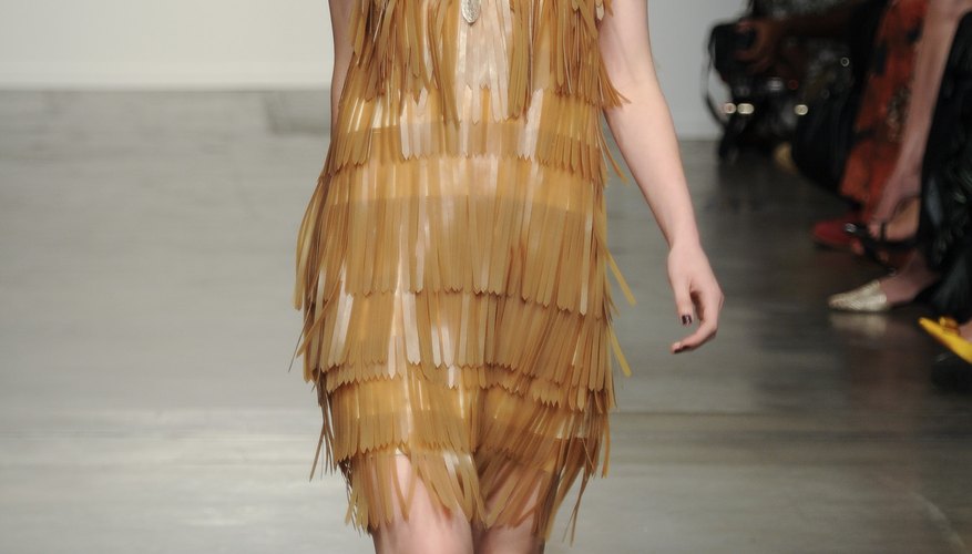 Update a flapper dress with hair that isn't so coiffed and unexpected shoes.