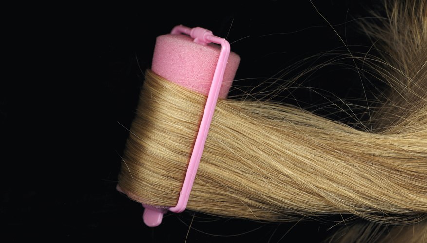 Sponge rollers create uniform curls in both curly and straight hair.