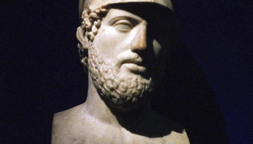 Athenian general Pericles convinced his fellow citizens to stay committed to their war with the Spartans.