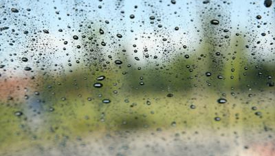 Water sealant on glass windows doesn't last forever.