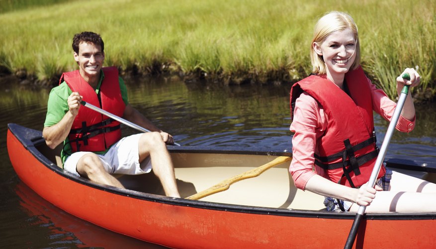 Rent a canoe and take your date rowing on the lake.