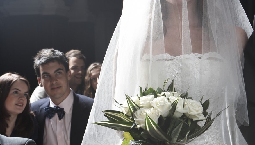 In a traditional wedding procession, the bride is the last to enter.