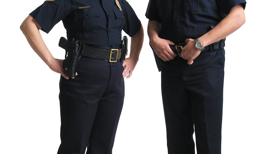 A criminal justice degree can provide good training for a career in law enforcement.