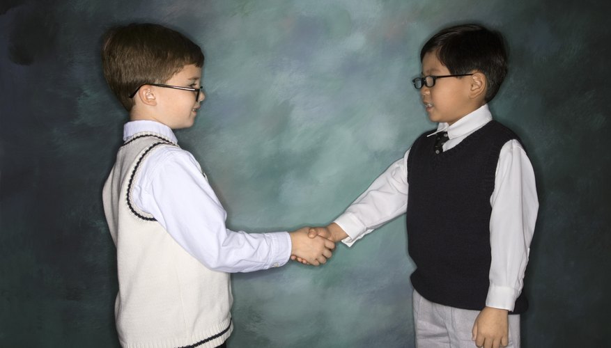 Children learn to respect others via The Golden Rule.
