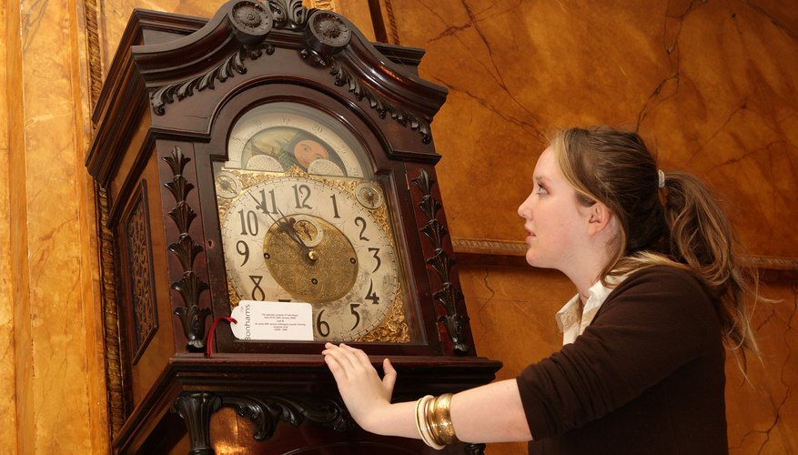 A grandfather clock requires careful maintenance.