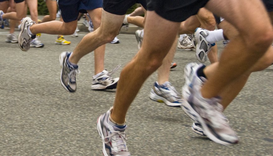 Runners in race
