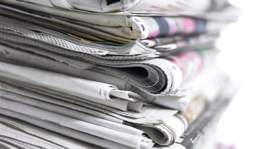 Press releases help reporters write stories and fill the pages of newspapers.