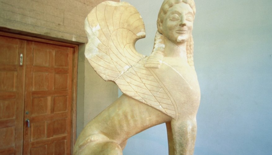 The sphinx of Greek mythology.