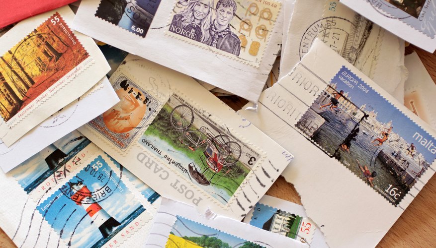 Stamps removed from envelopes
