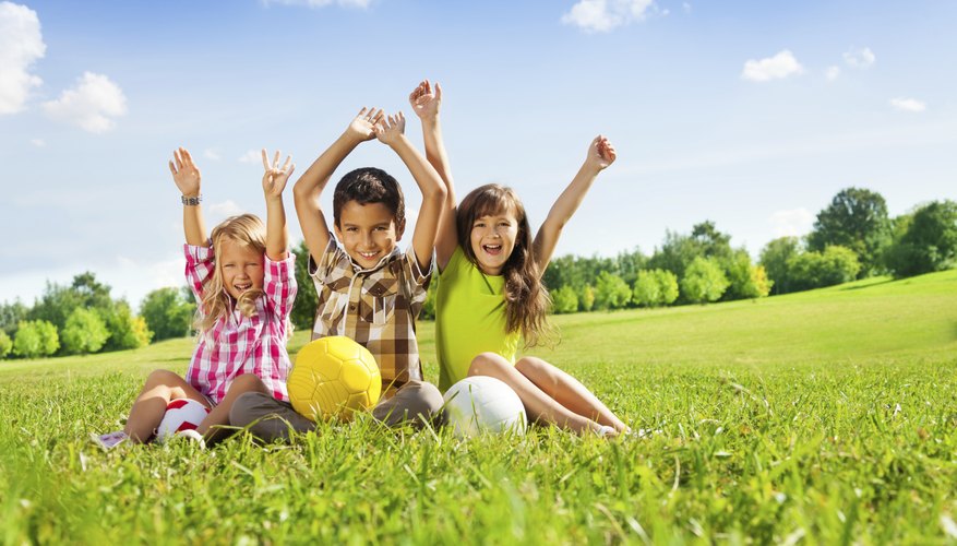 An image of young kids playing with one another.