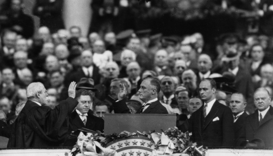 Franklin D. Roosevelt took the presidential oath of office an unprecedented four times.