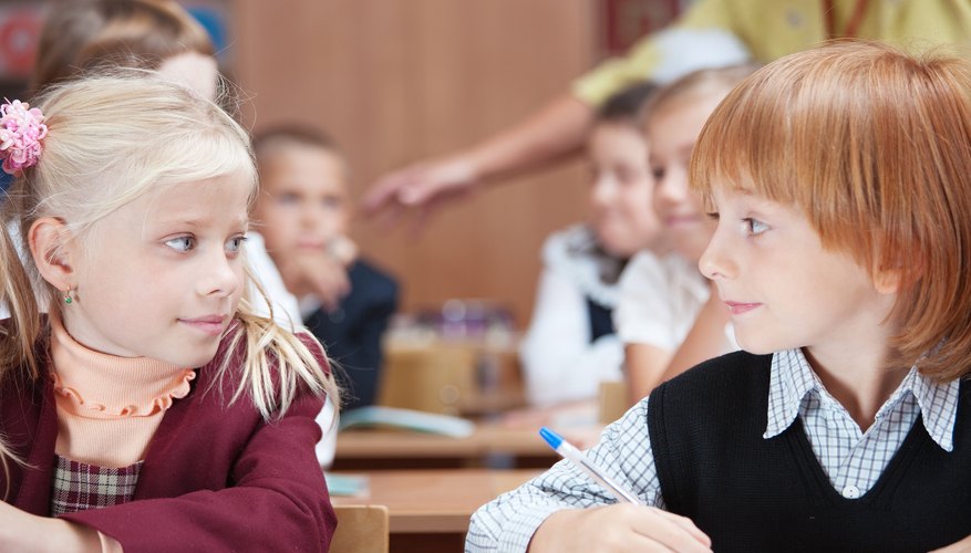 Young students in class.