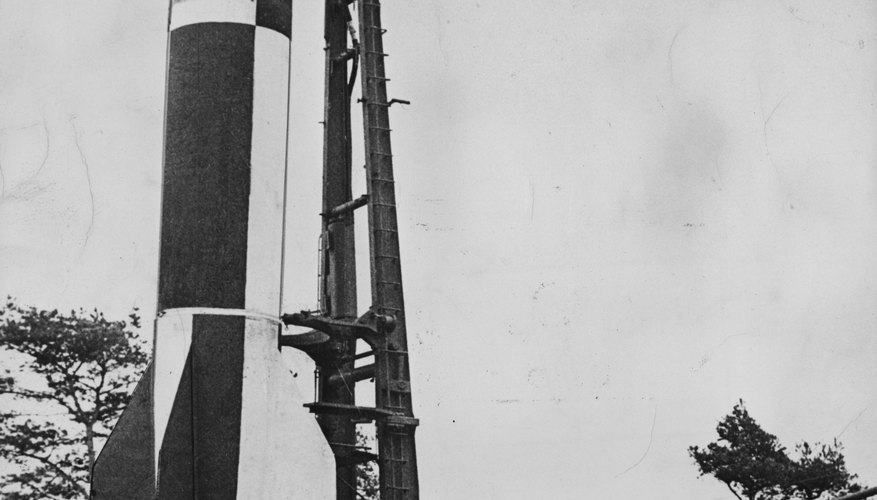 The German V-2 long range missile was just one of many new weapons invented during WW II.