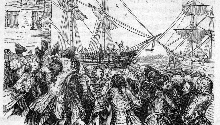 The Boston Tea Party was a reaction to British taxes on tea.