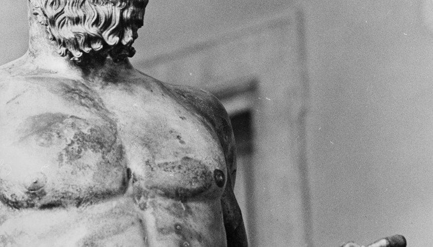 The fifth-century B.C. Riace Bronzes exemplify the classical form.