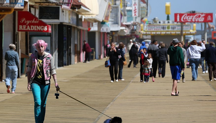 The boardwalk in Seaside Heights, NJ.