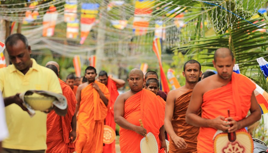 Buddhist monks in Sri Lanka
