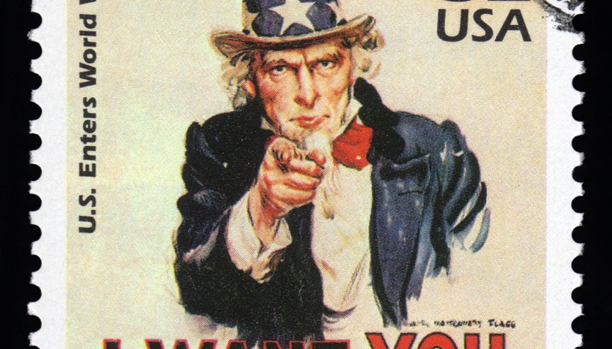 U.S. stamp of Uncle Sam