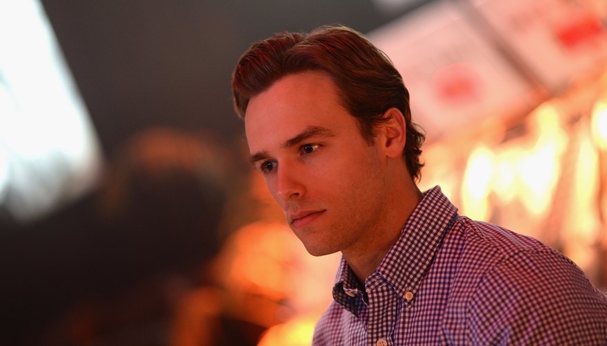 A model at the Abercrombie and Fitch Spring campaign party.