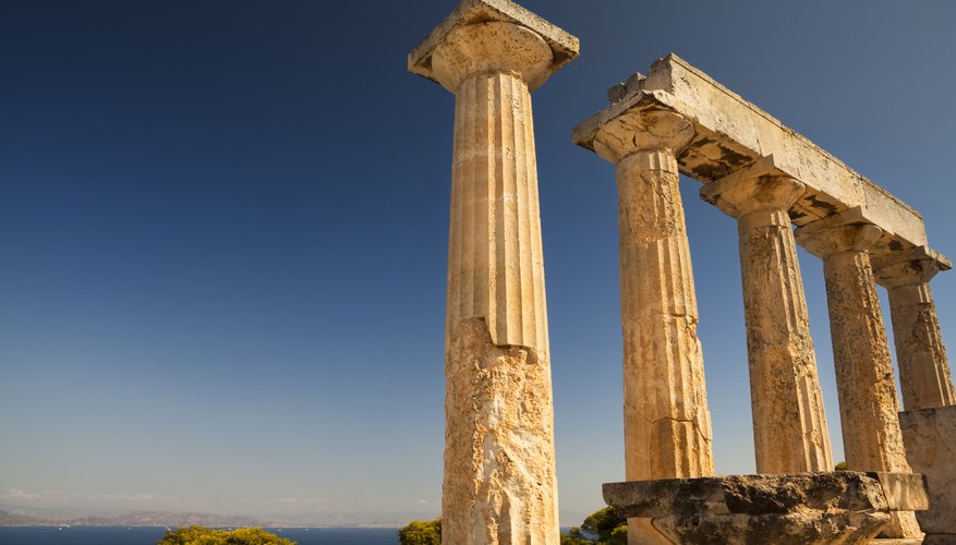 A Greek temple.