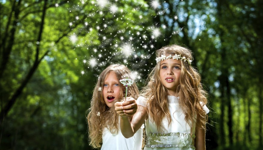 The magical effects of a fairy tale are emulated with twinkle lights.