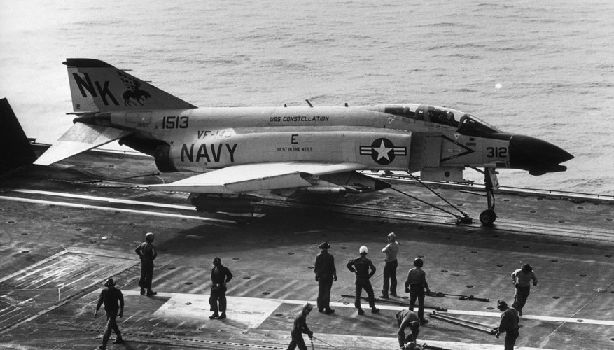 U.S. aircraft like the F-4 seen here carried sophisticated guided weapons during the Vietnam War.