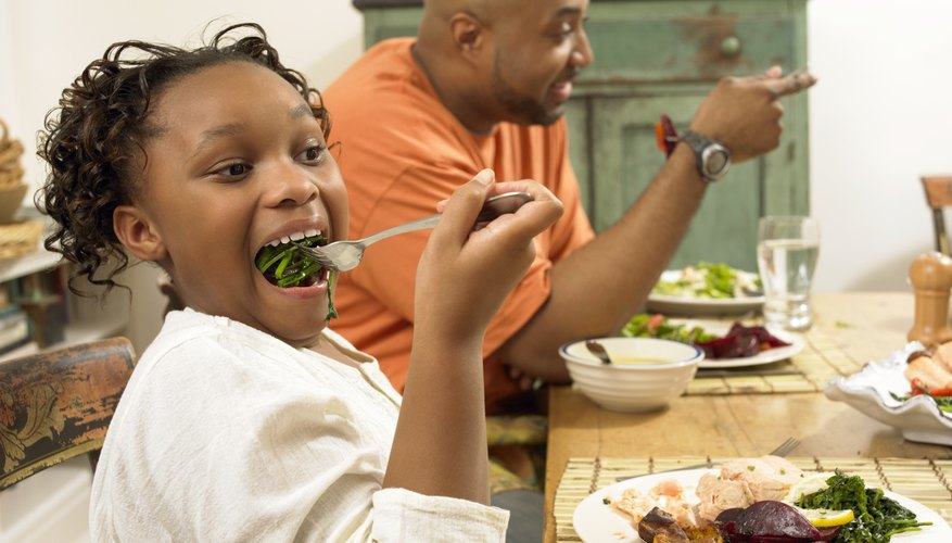 Finishing chewing your food before you engage in dinner conversation.