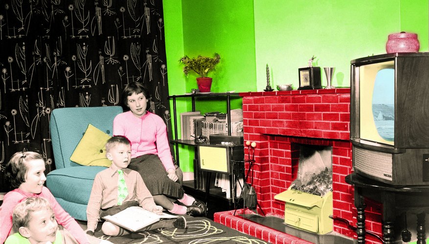 The television gathered the family and heralded economic change.