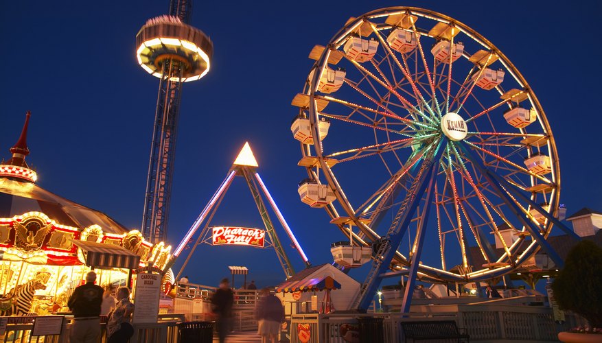Amusement parks offer a fun place to meet people.