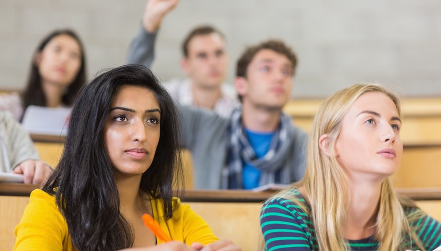 University students listening to a lecture.