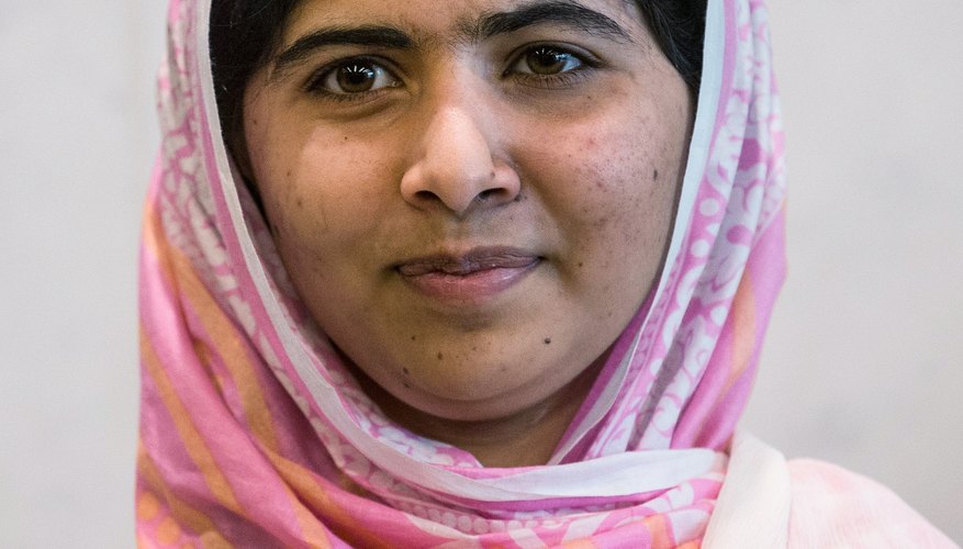 Despite being shot in the head, Malala Yousafzai continues to advocate for girls' education.