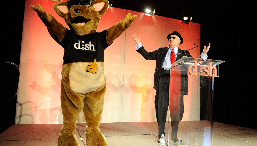 The DISH mascot Hopper is introduced by DISH's CEO Tim Clayton.